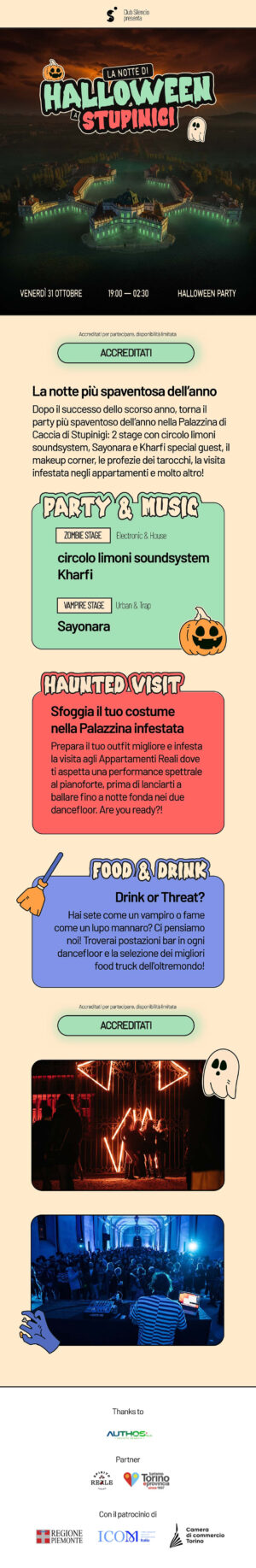 Halloween Party a Stupinigi