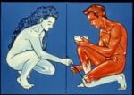 zanichellisenza titolo coppia che si dipinge 1200x855 1 In Piemonte la mostra che celebra i 30 anni della Fondazione Sandretto Re Rebaudengo e inneggia agli Anni Novanta 
