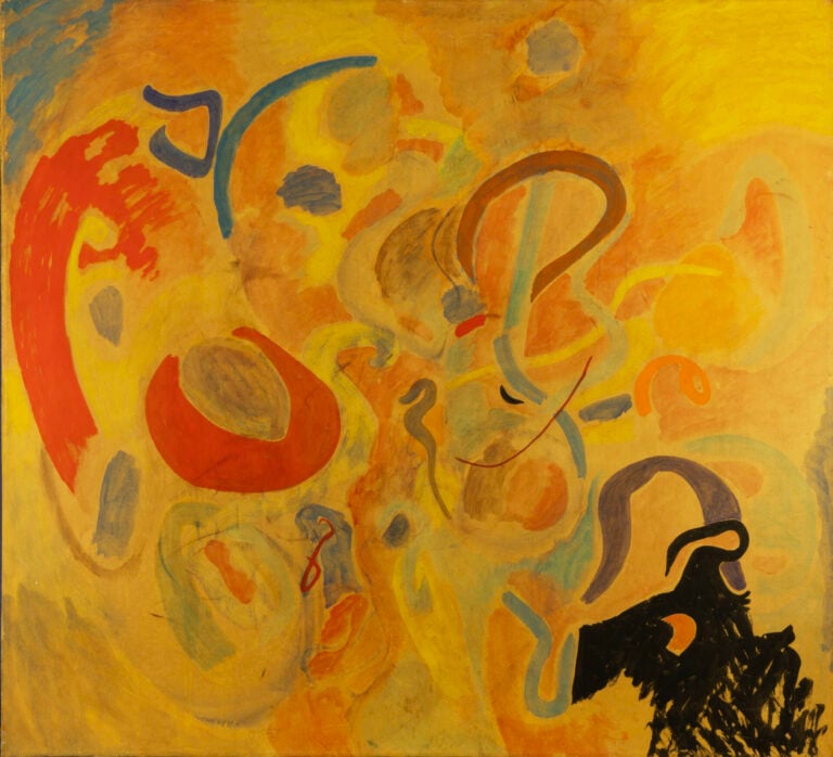Tancredi, Omaggio a Kandinsky, Klee, Picasso e Osvaldo Licini, Rivelazione, 1960. Collezione privata