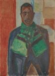 Edvard Munch, [Title under consideration ], conosciuto come Negro with Green Scarf, olio su tela,1916. Photo (C) Munchmuseet