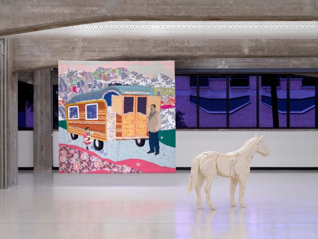 Małgorzata Mirga-Tas, The Big Dipper Will Foretell the Future of the Roma, installation view, 2025. Courtesy Collezione Maramotti