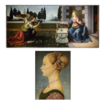 Antonio del Pollaiolo e Leonardo. Annunciazione( 1480/’81) In basso Antonio del Pollaiolo Ritratto di Beatrice Portinari( 1481)