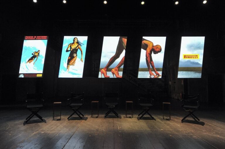 Presentazione del libro “La pubblicità con la P maiuscola” al Teatro Franco Parenti, 2019, courtesy Fondazione Pirelli