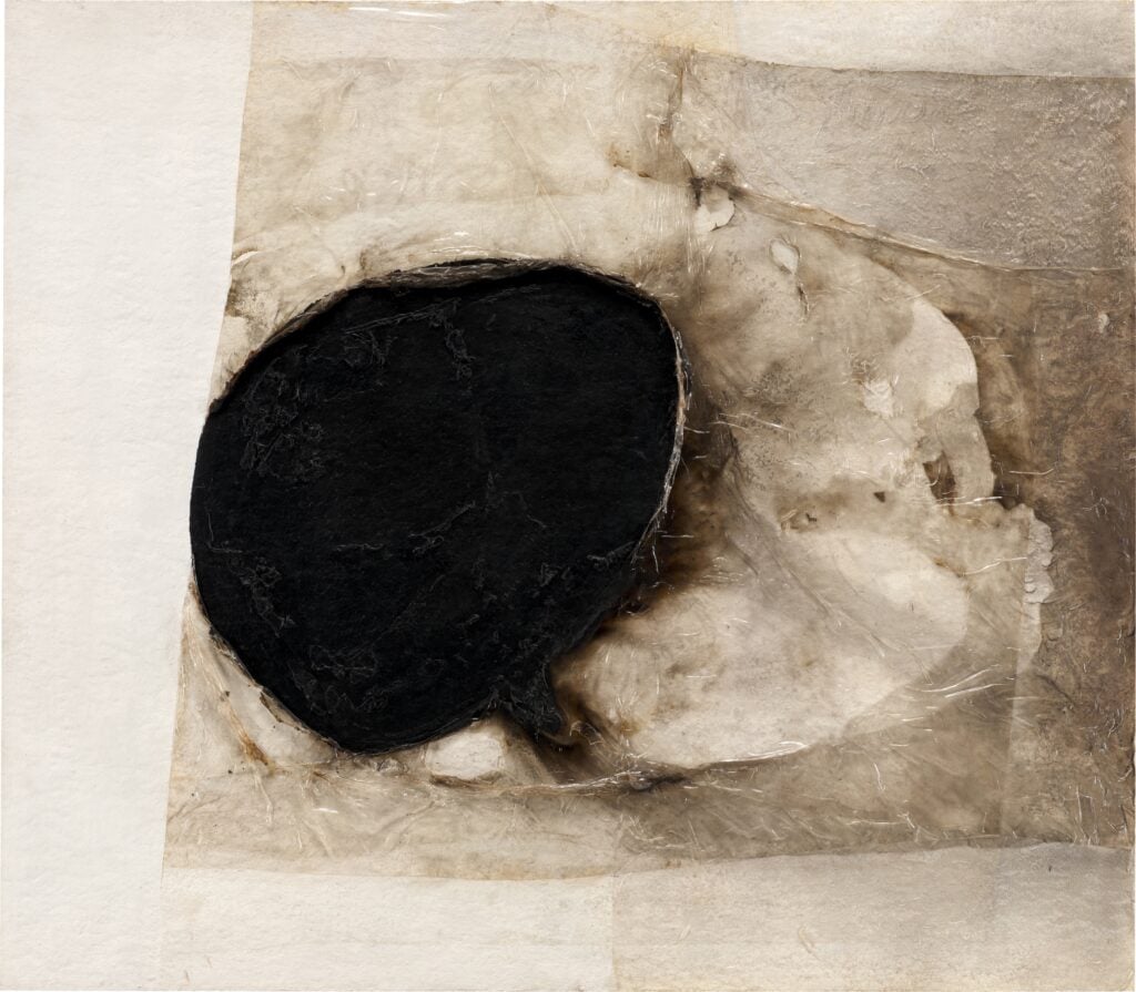 Alberto Burri, Bianco CN 3. Courtesy Sotheby’s