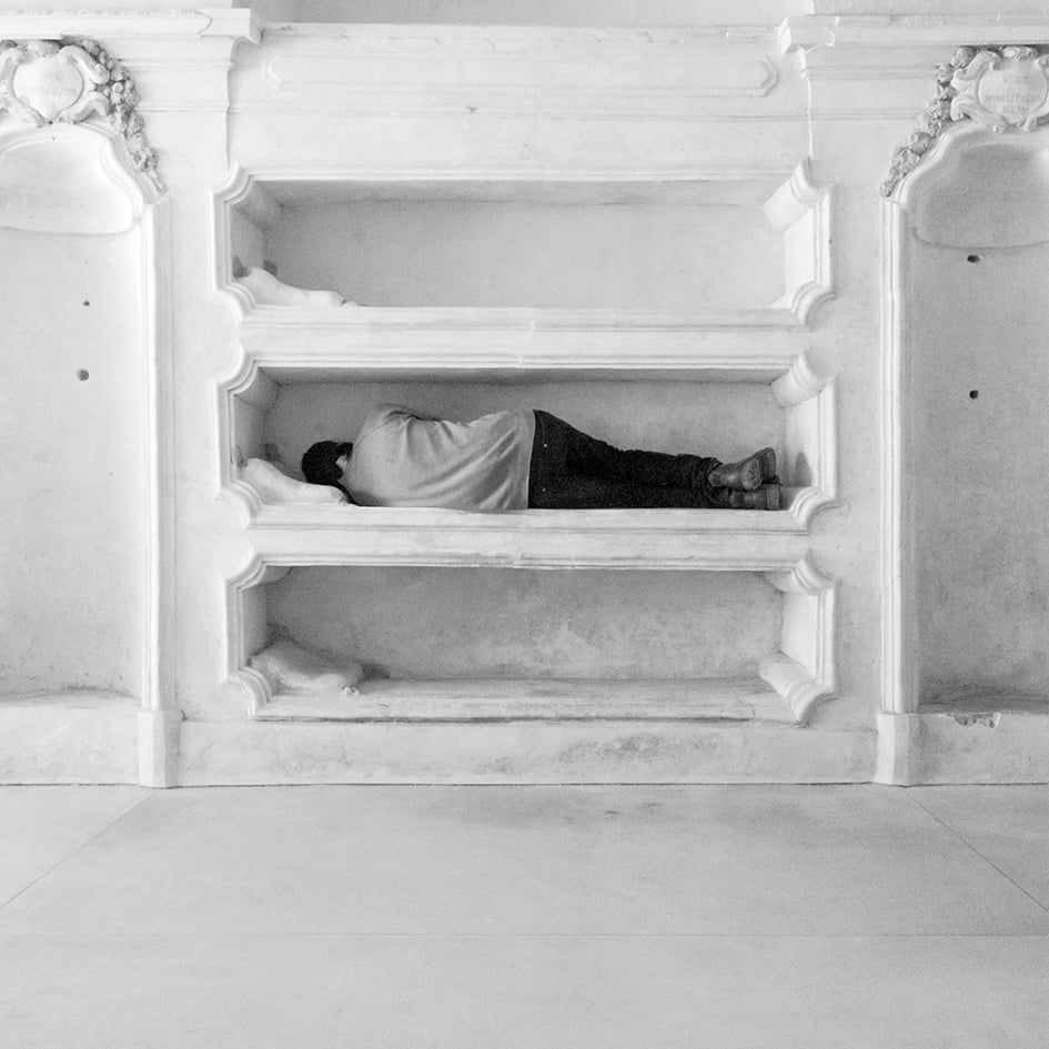 calixto ramirezcripta 50x50 cm copia Lo Spazio Rivoluzione di Palermo raddoppia e apre una sede a Roma. Spazio per l’arte gestito da artisti (in un ex panificio)