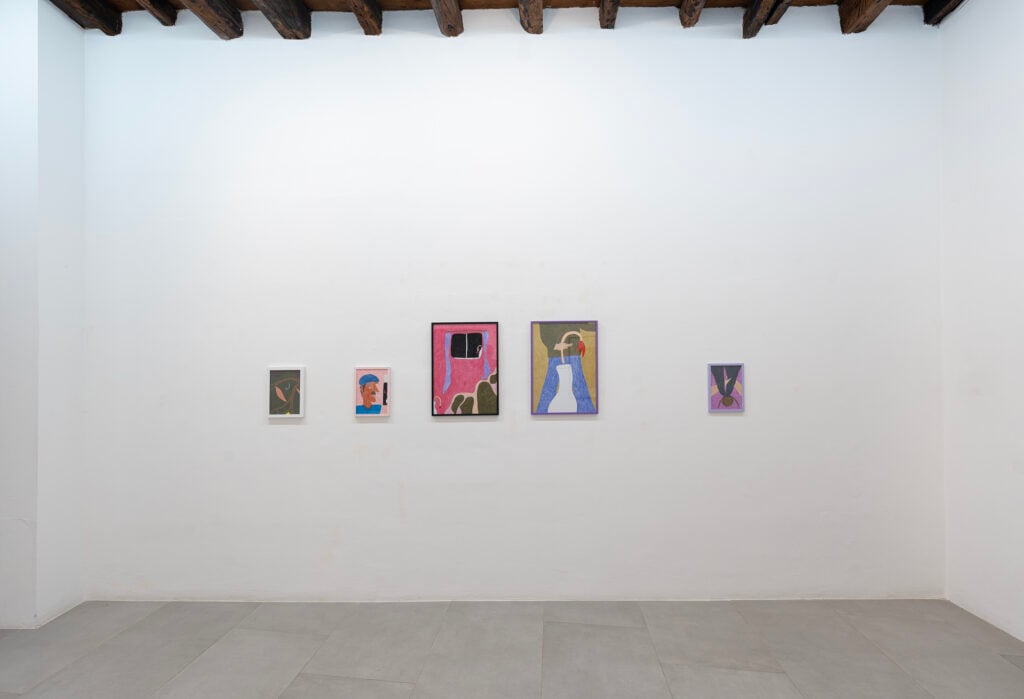 Cihan Çakmak, Drawings, Then I Decided To Be Free, installation view at RizzutoGallery, Palermo, 2025. Courtesy RizzutoGallery