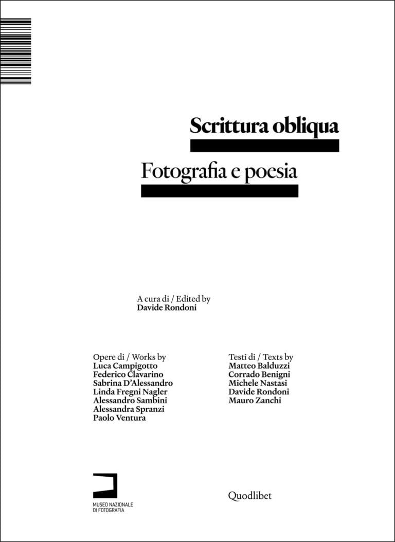Copertina "Scrittura obliqua. Fotografia e poesia"