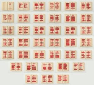 Emilio Isgrò - Rosso Shakespeare