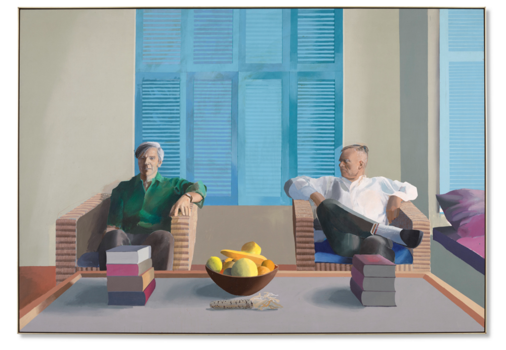 David Hockney, Christopher Isherwood and Don Bachardy, 1968. Courtesy Christie's Images Ltd