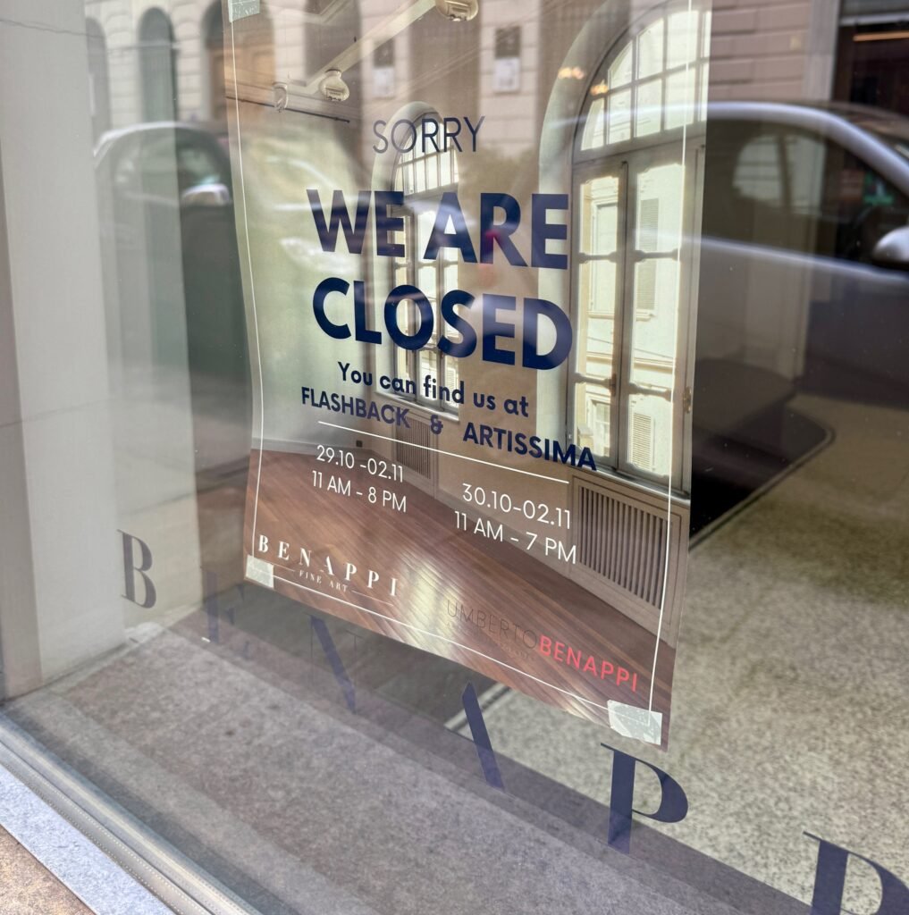 Le gallerie chiuse in città durante l'Art Week di Torino