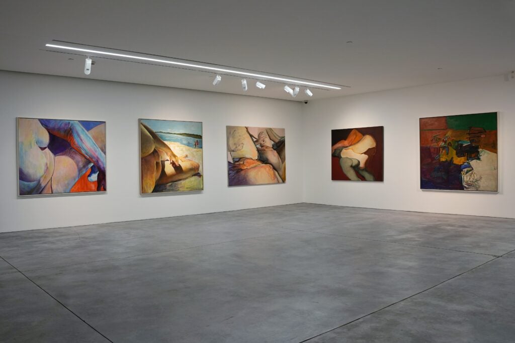 Joan Semmel in Flesh Flowers, installation view at Aishti Foundation, Beirut, 2025