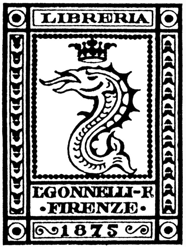 Libreria Antiquaria Gonnelli, Firenze (logo del 1875)