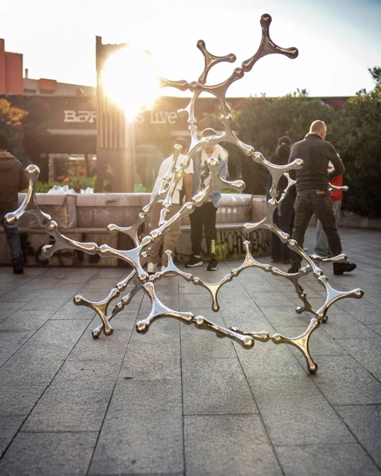 Loris Cecchini, Waterbones (the social diagram), Milano. Photo Vasco Dell'Oro