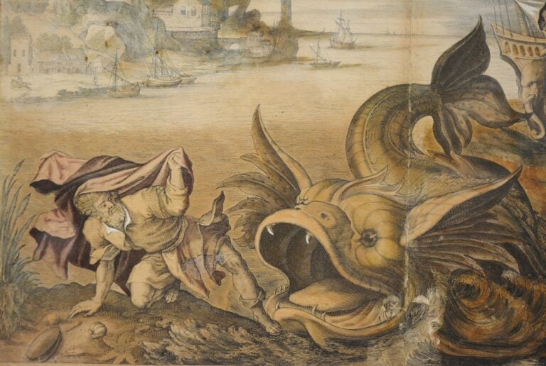 Maerten de Vos, Giona e la balena, sec. XVI, part. Photo Linda Kaiser