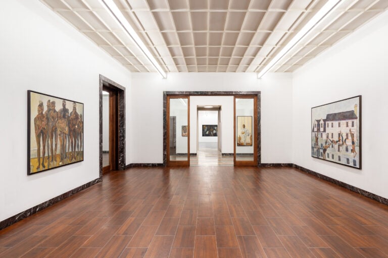 massimodecarloludovic nkoth202509 003 La pittura di Ludovic Nkoth, tra corpo e attualità. La mostra a Milano