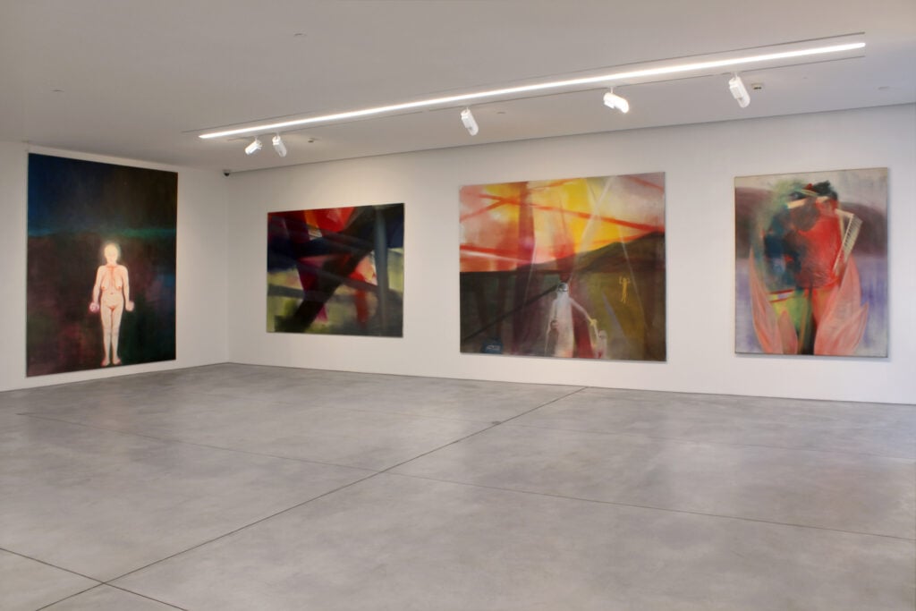Miriam Cahn in Flesh Flowers, installation view at Aishti Foundation, Beirut, 2025