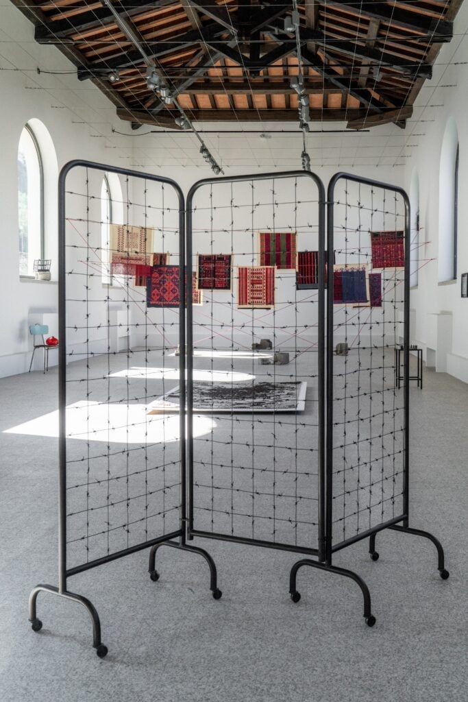 Mona Hatoum, Behind the Seen, installation view at Museo Nivola, Orani, 2025