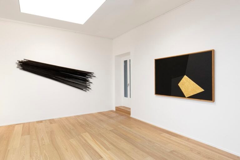 Nero x Nero, Burri e Nunzio, 2025. Credits Gabriele Abbruzzese. Courtesy Mazzoleni