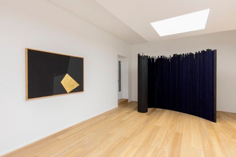 Nero x Nero, Burri e Nunzio, 2025. Credits Gabriele Abbruzzese. Courtesy Mazzoleni