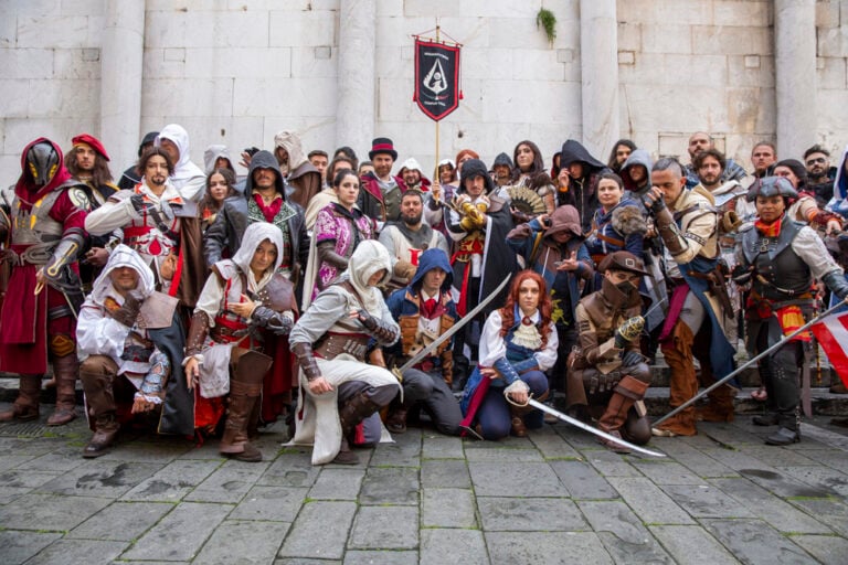 Parata Assassin’s creed. Photo Pedonesi