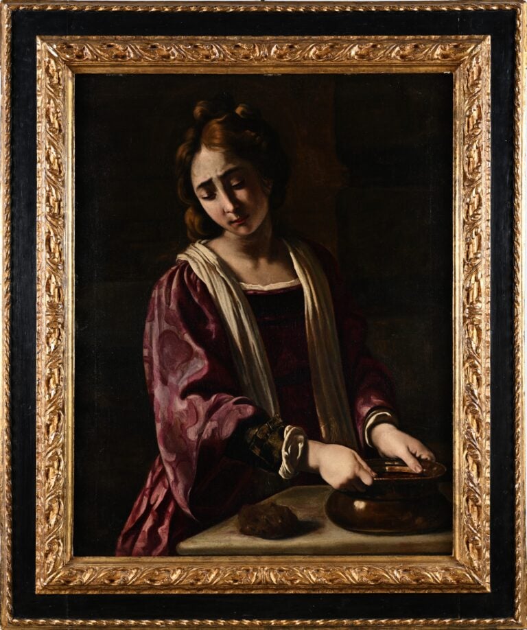 Pittore caravaggesco del XVII secolo, Maria Maddalena. Courtesy Casa d’Aste Arcadia