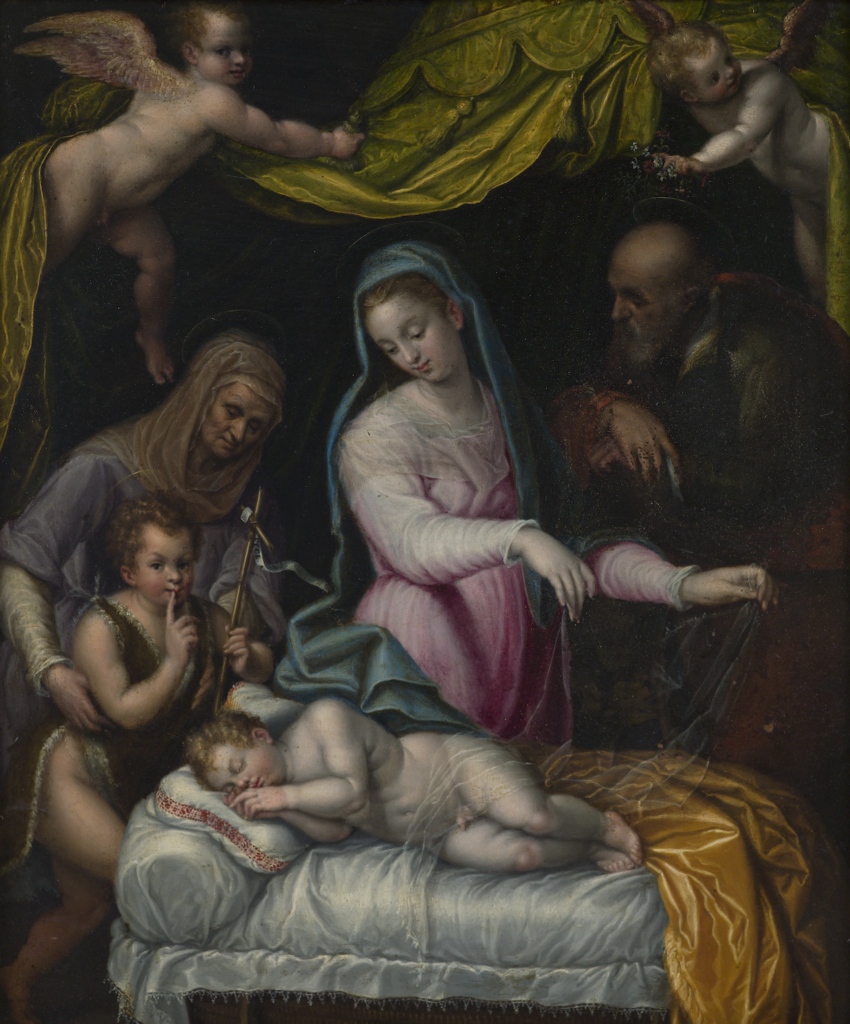 Lavinia Fontana, Il sonno di Gesù, 1591, olio su rame
© Galleria Borghese / foto Mauro Coen