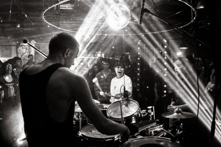 Valentina Magaletti and Dan Johnson at En Masse, Strange Brew, Bristol, November 2023. Photo credit: Simon Holliday