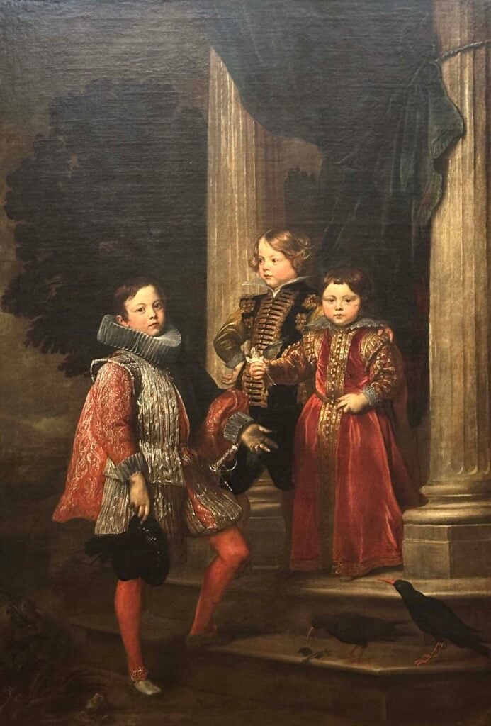 Anton van Dyck, Portrait of Alessandro, Vincenzo and Francesco Maria Giustiniani Longo (?), NG 6502, ©The National Gallery, London