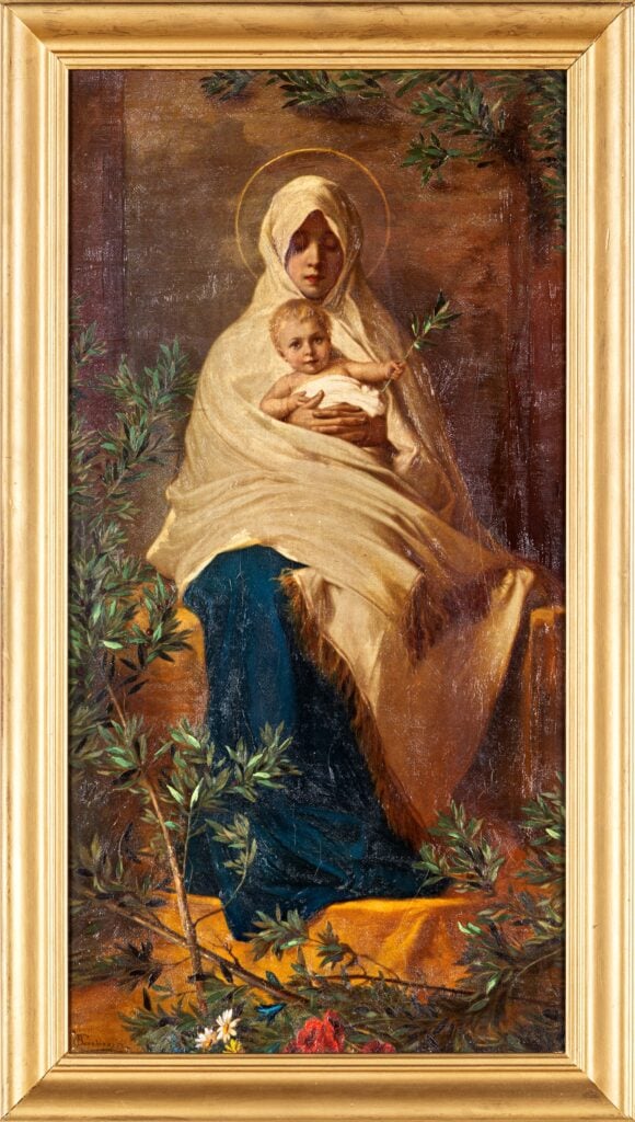 Quasi oliva speciosa in campis, Niccolò Barabino, 1887, olio su tela