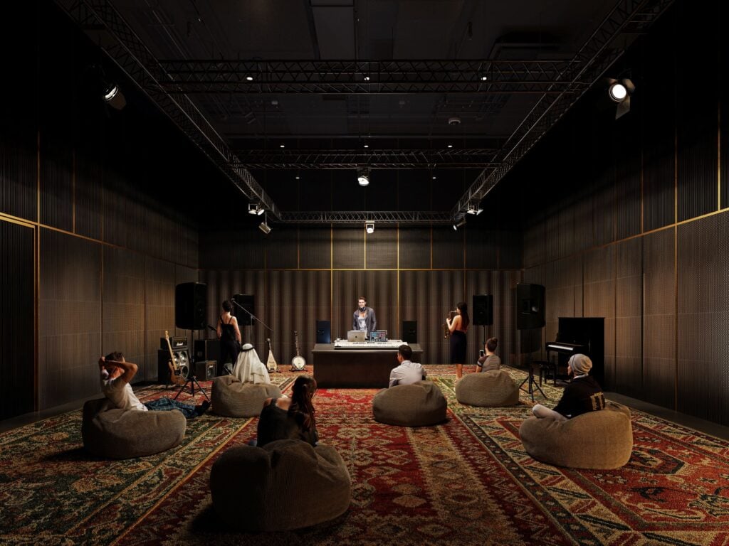 Rendering of Mathaf: Arab Museum of Modern Art&rsquo;s Campus Expansion. Credit: Lina Ghotmeh&nbsp;Architecture&nbsp;