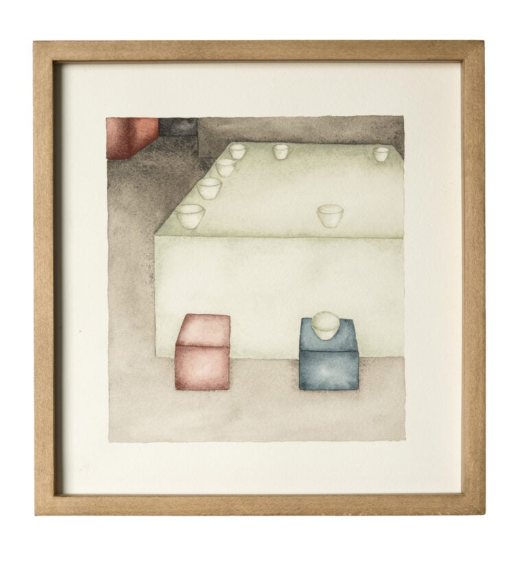 Marco Palmieri, Invarianti I, 2025, acquerello su carta Arches, dim. 30x25,5 cm