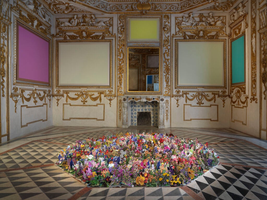Andrea Mastrovito, Sette Stanze, Marca Corona per l&rsquo;Arte, 2025, installation view, Palazzo Ducale di Sassuolo, Ph. Dario Lasagni