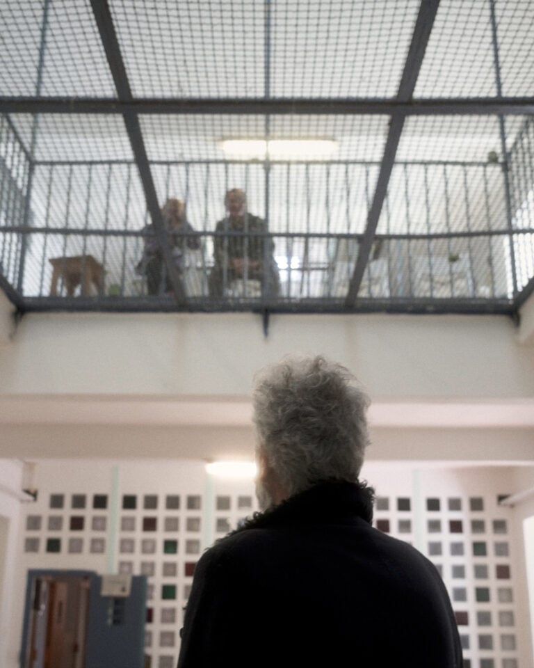 Eugenio Tibaldi nel carcere di Rebibbia. Photo Lorenzo Morandi