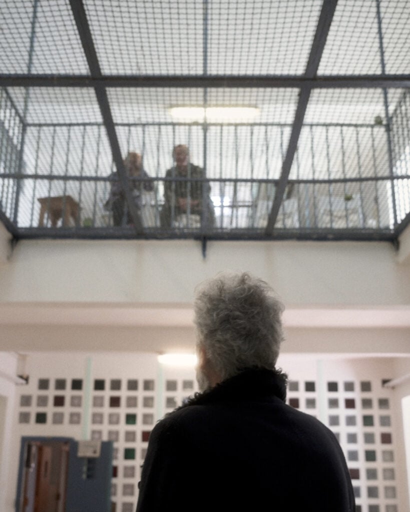 Eugenio Tibaldi nel carcere di Rebibbia. Photo Lorenzo Morandi