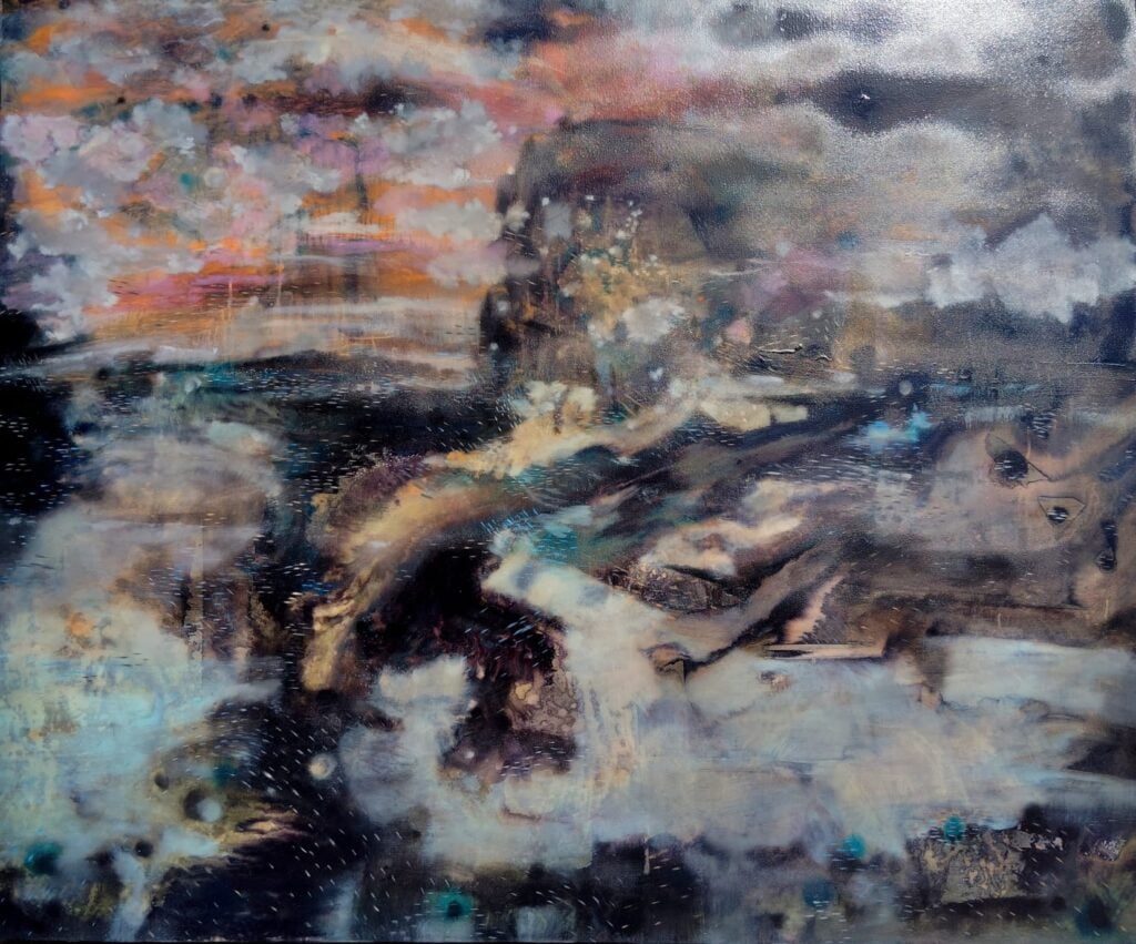 Fabio Sciortino, Materia vibrante, 2025, cm 100x120