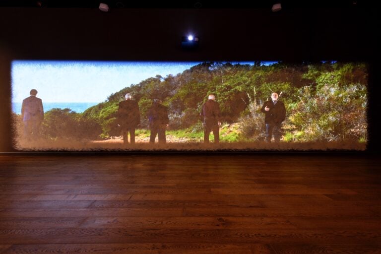 Installation view LABORATORIO NEANDERTHAL. Le scoperte di Grotta Guattari. MUCIV-Museo delle Civilt&agrave;, Roma. Foto Giorgio Benni