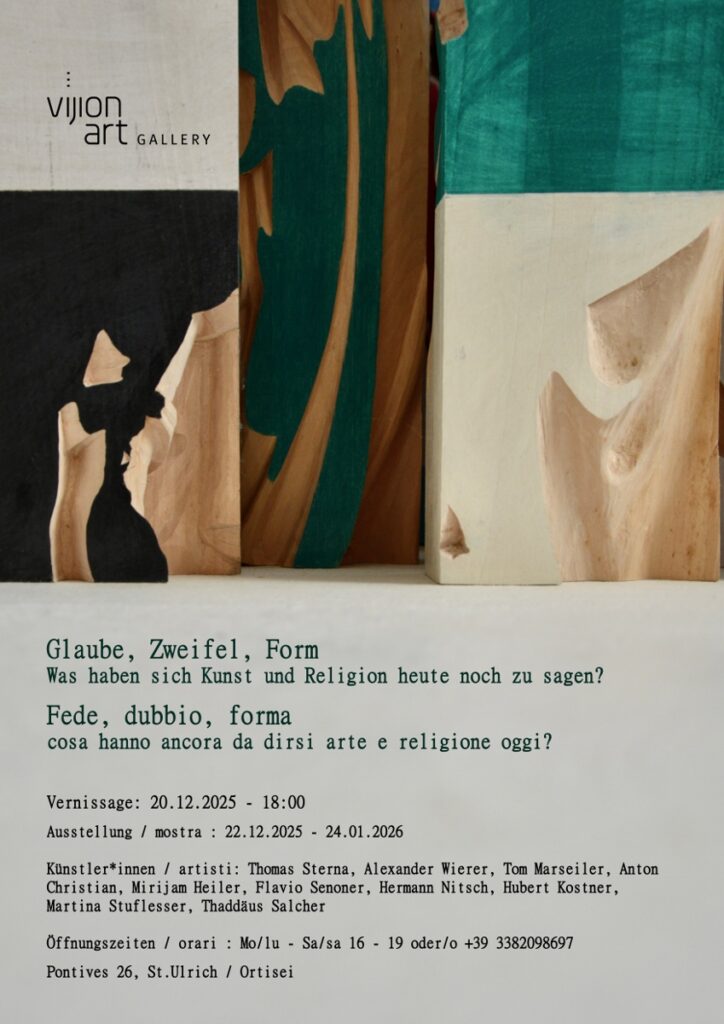 Fede dubbio, forma – cosa hanno ancora da dirsi arte e religione oggi?