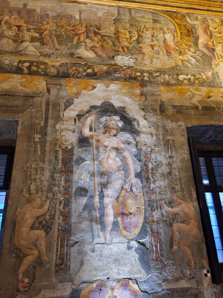 Gli affreschi della Sala delle divinità, Villa Silvestri Rivaldi