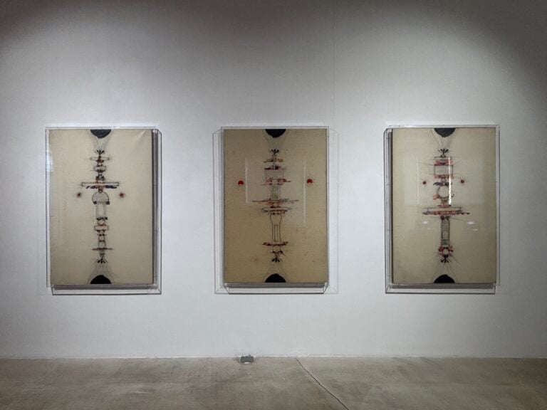 Turntable, Boetti con Carron e Monk, Installation view, Noire Gallery a Torino