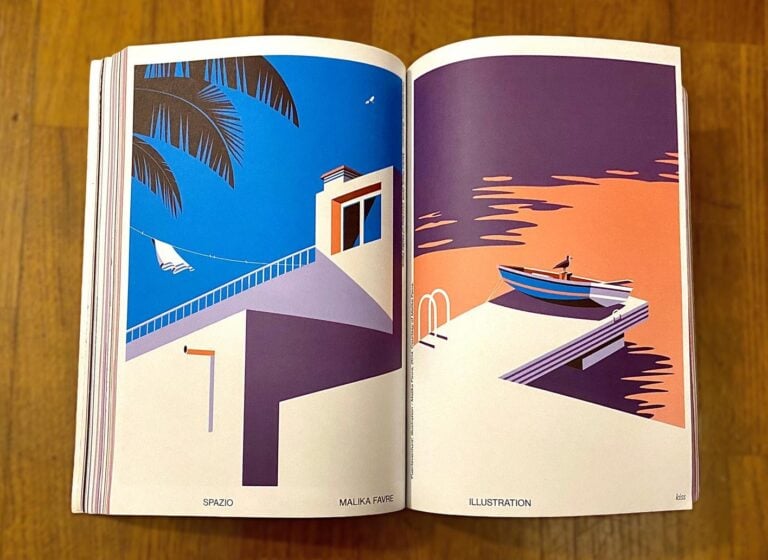 Interni del magazine "Chéri": illustrazioni di Malika Favre