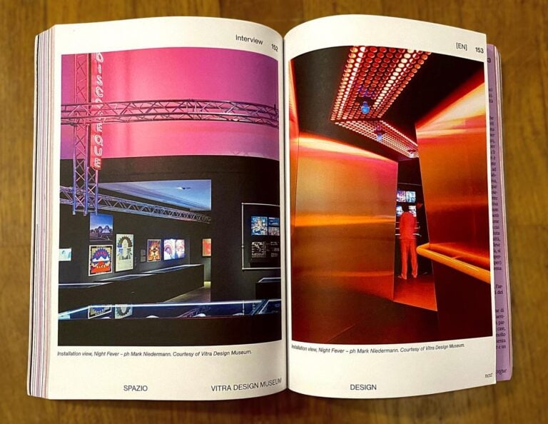 Interni del magazine "Chéri": installation view del Vitra Design Museum