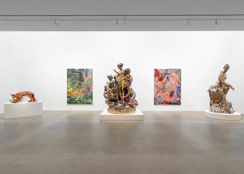 Jeff Koons, Porcelains, 2025, installation view a Gagosian, New York © Jeff Koons. Photo Maris Hutchinson, courtesy Gagosian