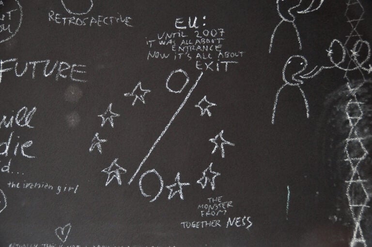 Dan Perjovschi, Black belt drawing, 2006, detail_by Herzi Pinki - Own work, CC BY-SA 4.0