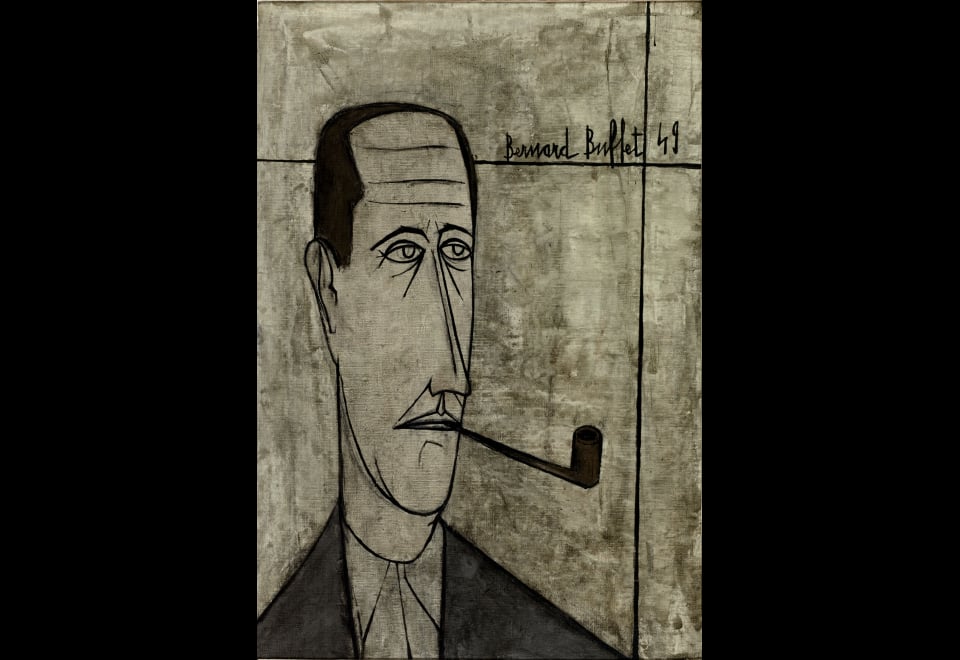 Musée d’Art Moderne, Bernard Buffet, Portrait du docteur Girardin, Paris Musée d’Art Moderne, ©ADAGP, Paris