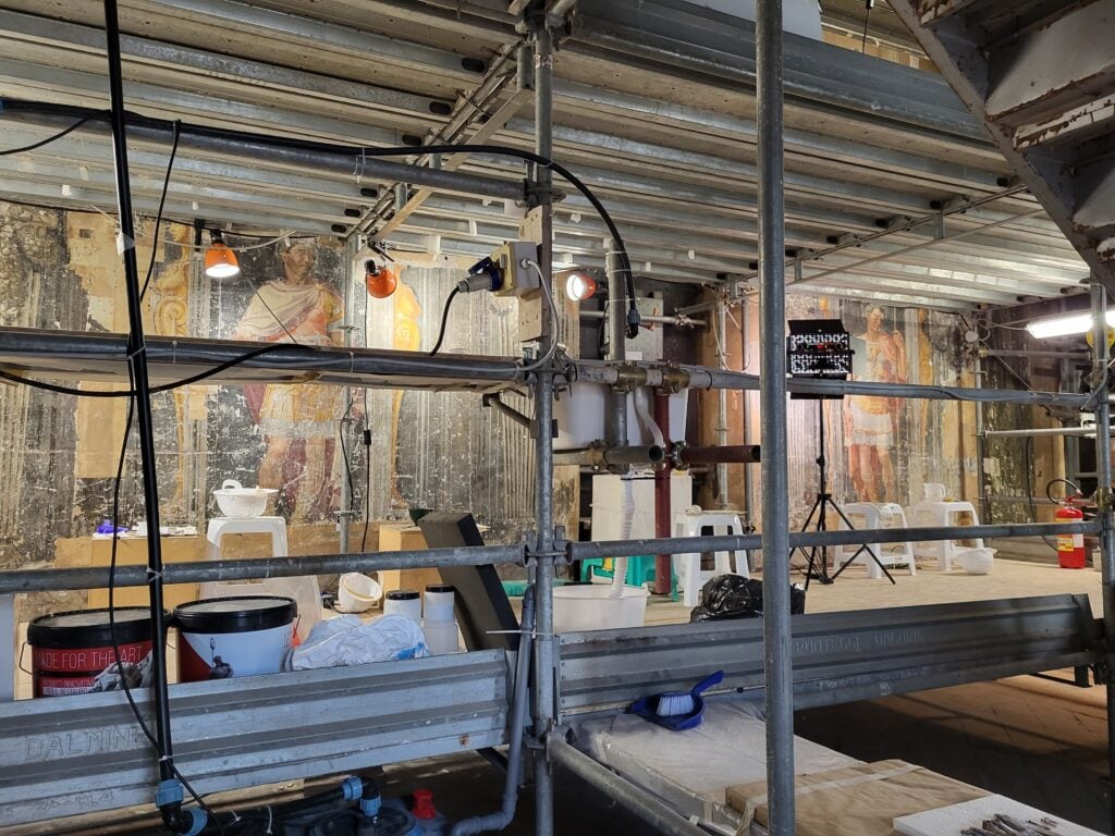 Sala degli Imperatori. Nel cantiere di Villa Silvestri Rivaldi