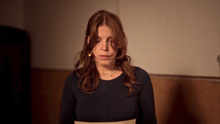 Silvia Giambrone, Perche poi sara tro ppo tardi (Cinque visioni), performance, Ospitale S. Francesca Romana 14_11_2025, foto di Costantino Biamonte