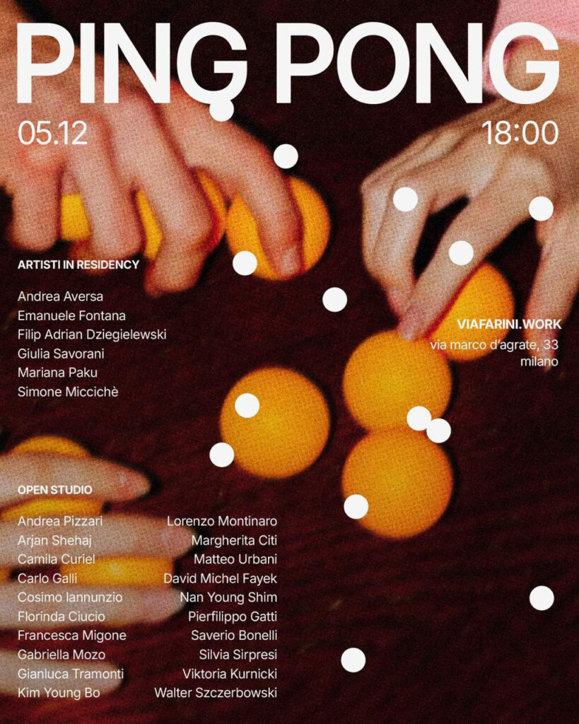 Viafarini Open Studio Ping Pong