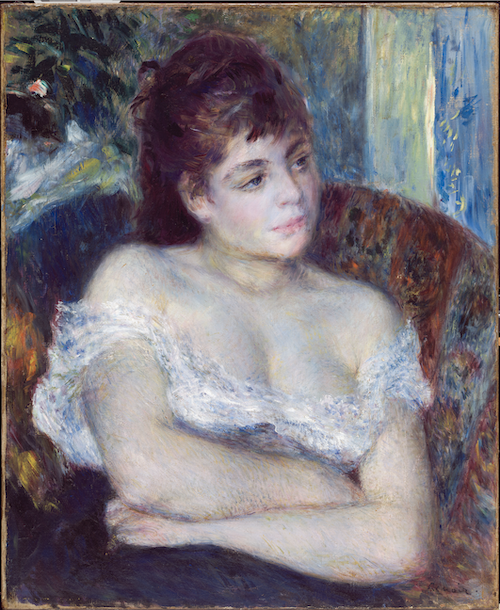 Pierre Auguste Renoir, Donna in poltrona, 1874. Detroit Institute of Arts. Bequest of Mrs. Allan Shelden III