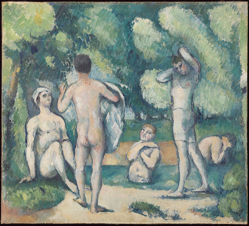 Paul Cézanne, Bagnanti, c.1880. Detroit Institute of Arts. Bequest of Robert H. Tannahill
