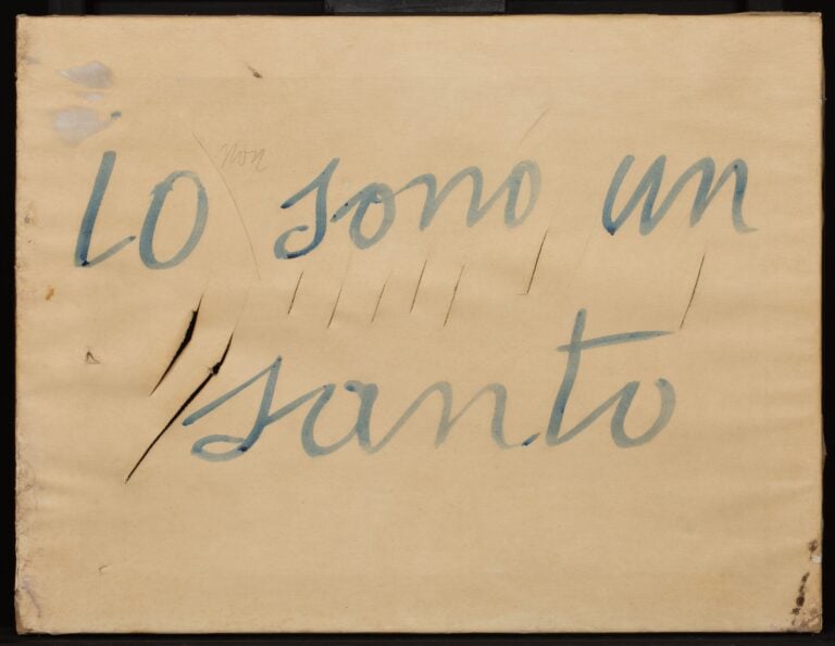 MAXXI Tragicomica, Lucio Fontana, Io sono un santo, 1958 © Fondazione Lucio Fontana, Milano
